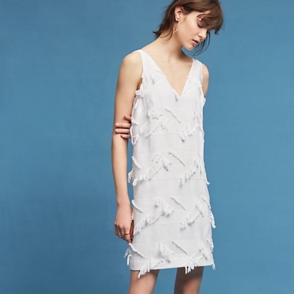 Anthropologie Dresses & Skirts - Anthropologie Maeve Fringe Shift Dress Size 10